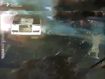 Two dead, 17 injured after explosion on Russian bus.