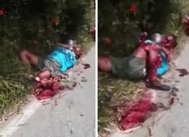 Guy in Total Agony Squirming on the Roadside