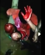 Already Bloody Begging Thieves Beaten More with Pistol 