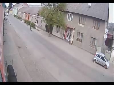Kid brutally hit by car dies instantly - cctv 2 angles