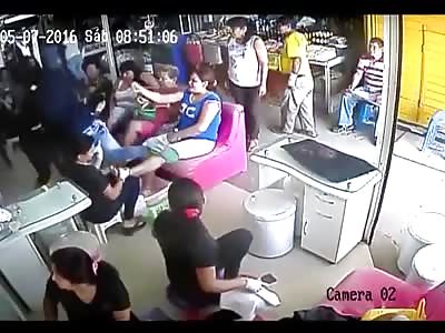 Psychopathic Man Attacks Ex-Girlfriend at Work Because She Wouldn't Get Back With Him!