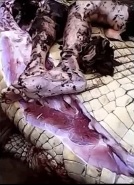 Human Body Parts Being Removed From Crocodile 