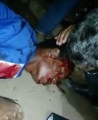 Man holding a bible asks thug to accept Jesus but he just vommits and agonizes