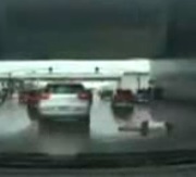 Pretty Girl Commits Suicide Jumping From Bridge on Rainy Day (Jump & Aftermath)