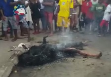 Got Marshmallows? Mob Barbecues Thief in Bon Fire