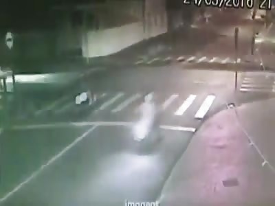 Rider Dies Struck by Car