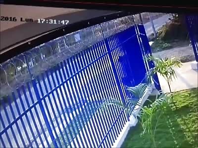 Rider dies in collision against pole - cctv + zoom