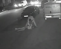 2 Pretty Girls Struck by Rider While Crossing the Street 