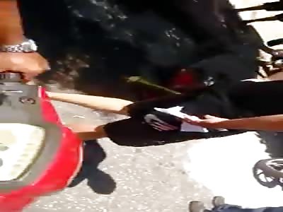 Thief Caught Begs for Mercy... Doesn't Get it