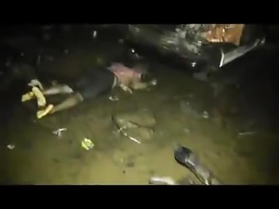 Reporter Walks us Through Burned and Charred Remains of Victims