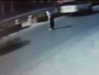 Old Lady Avoids the First Car but is Killed by the Second