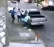 Cop receives 5 shots point blank and still standing. 