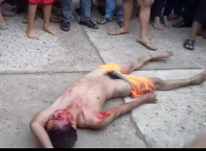 Rapist Necklaced Beaten and filmed by Kids