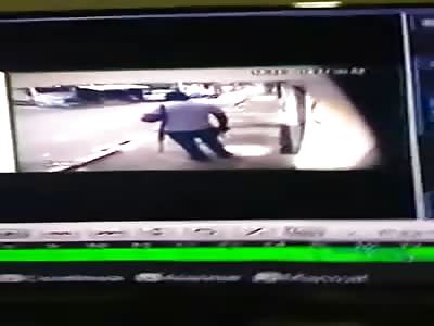 (NEW ANGLE) FATHER AND SON EXECUTED WITH ASSAULT WEAPON IN FRONT OF THEIR HOME 