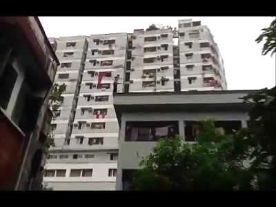 Dude Does a Dance Before Jumping to his Death