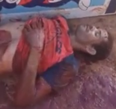 Man Stabbed Bleeds Out in Agony