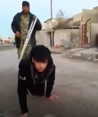 Teenage DAESH Member Treated Like a Dog on the Street