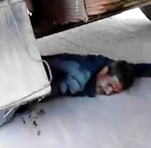 Man Stuck Under Car in Total Despair 