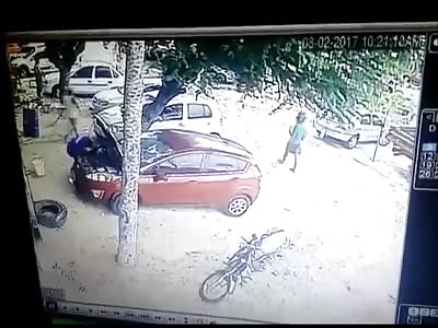 Thugs Execute a Man then Flee the Scene