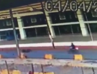 Rider falls sleep and dies after collision with a pole