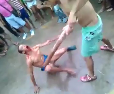 Thief  Striped Naked gets a Brutal Punishment