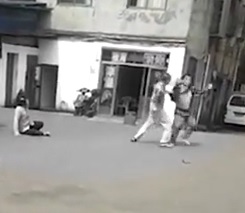 Man Stabs Old Couple to Death on Street