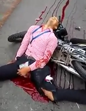 Guy Rushing to Get to Work ... Isn't Making it In... Clinging to Life Barley 