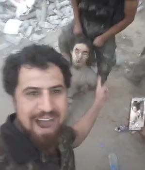 Dragging the Dead Enemy Making Fun of Him