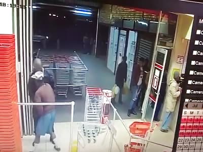 Security Guard Shot Point Blank in Grocery Store