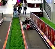 WHAT? Hard Time Getting Up the Escalator Fingers Ripped Off?