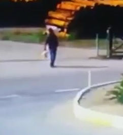 Dude Carrying Groceries Never Saw it Coming.