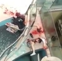 SUICIDE: Jumper Cut Right in Half from Hitting Divider on Jump