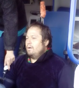 Man With Knife Stuck Through his Head (Another Video)