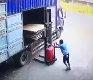 Work Accident with Blood Gurgling Aftermath