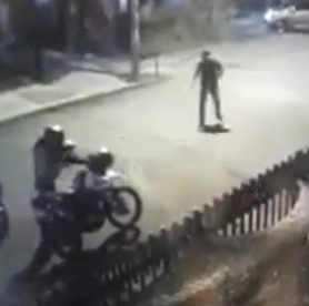 Great Shot... Dude Makes Long Distance Pistol Shot.