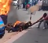 Burning Alive ... They Try to Help But It's Pointless