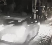 Dude Opening Gate Ran Over at High Speed Crushed In Gate