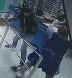 This Clerk Holds Her Own... Turns Buddy into a Scarface