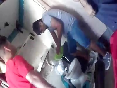 Beaten and Forced to Wash in Jail