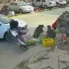 Car Ends Two Dudes Sitting Outside Store