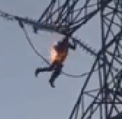 Drug Addicted Turns into Flying Burning Man 