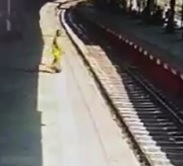 Girl Ends it All Via a Train (2 Angles)