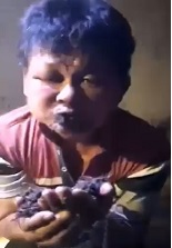 Two Thieves Forced to Eat Shit