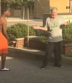 Punk Black Kid Beats Elderly Man