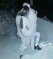 Just a Quickie Out Front Before Drop Off