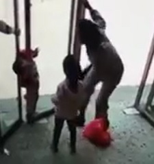Very Sad Little Kid Gets his Head Stuck in a Door