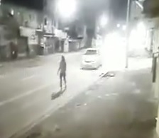 DAMN: Chick Struck So Hard She Flies into CCTV Camera (Clean Video)