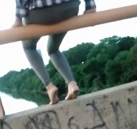 Guy Tries to Save Female Jumper on Live Video