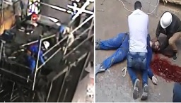 Horrific Construction Work Accident (w/Aftermath)