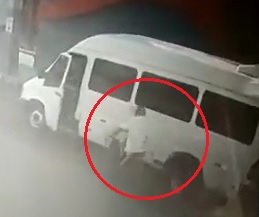 Cyclist Hit By Opening Door then Flung into Car and Crushed